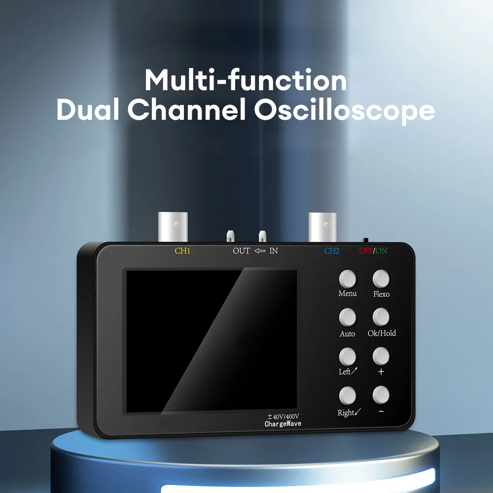 SCO2 Dual Channel Digital Oscilloscope 50M Sampling Rate Analog Bandwidth 10MHz One Key 6A Current Waveform Oscilloscope