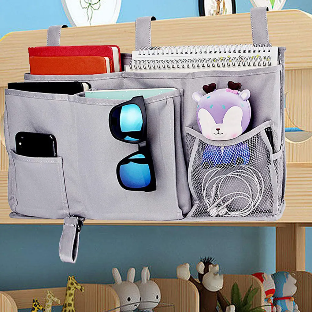 Space-saving Hanging Bed Organizer No Loose Thread Maximum Utilization Odorless Organiser Bunk Bed