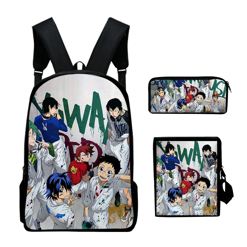 

Luxury Popular Yowamushi Pedal 3D Print 3pcs/Set pupil School Bags Laptop Daypack Backpack Inclined shoulder bag Pencil Case