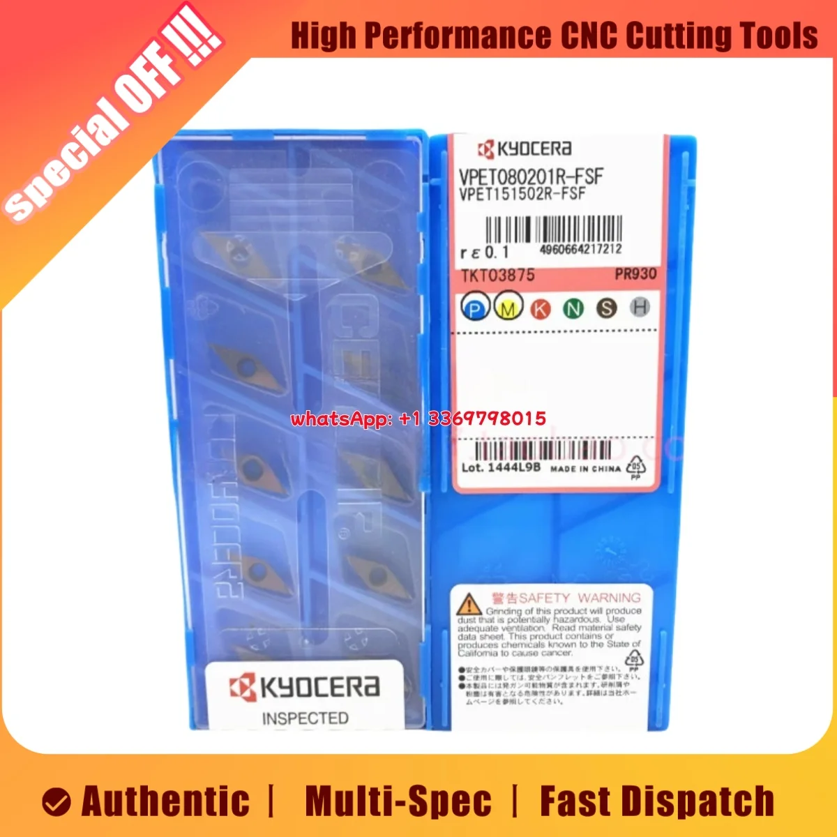 

Оригинальная токарная пластина VPET VPET0802 02 FL-USF MR-FSF TN60 PR1025