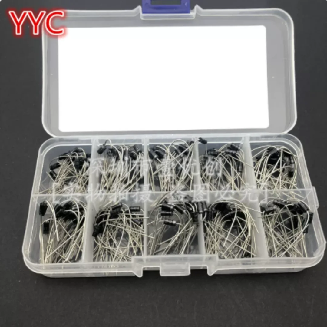 10 Specifications 100pcs 200pcs Rectifier Diode Assortment Kit 1N4001-1N4007 1N5817-1N5819