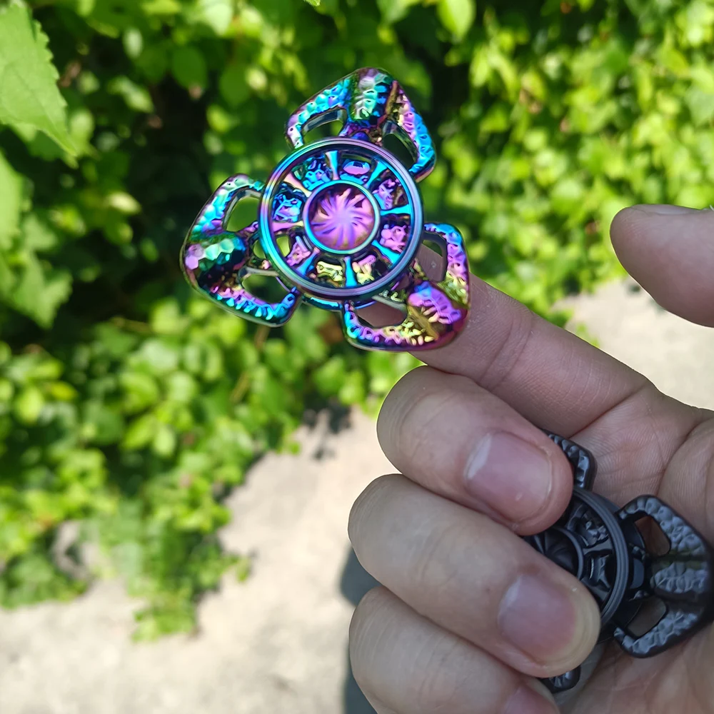 Mini Stress Anxiety Relief Adult Sensory Focus Tool Butterfly Spinner Toy Magnetic EDC Metal