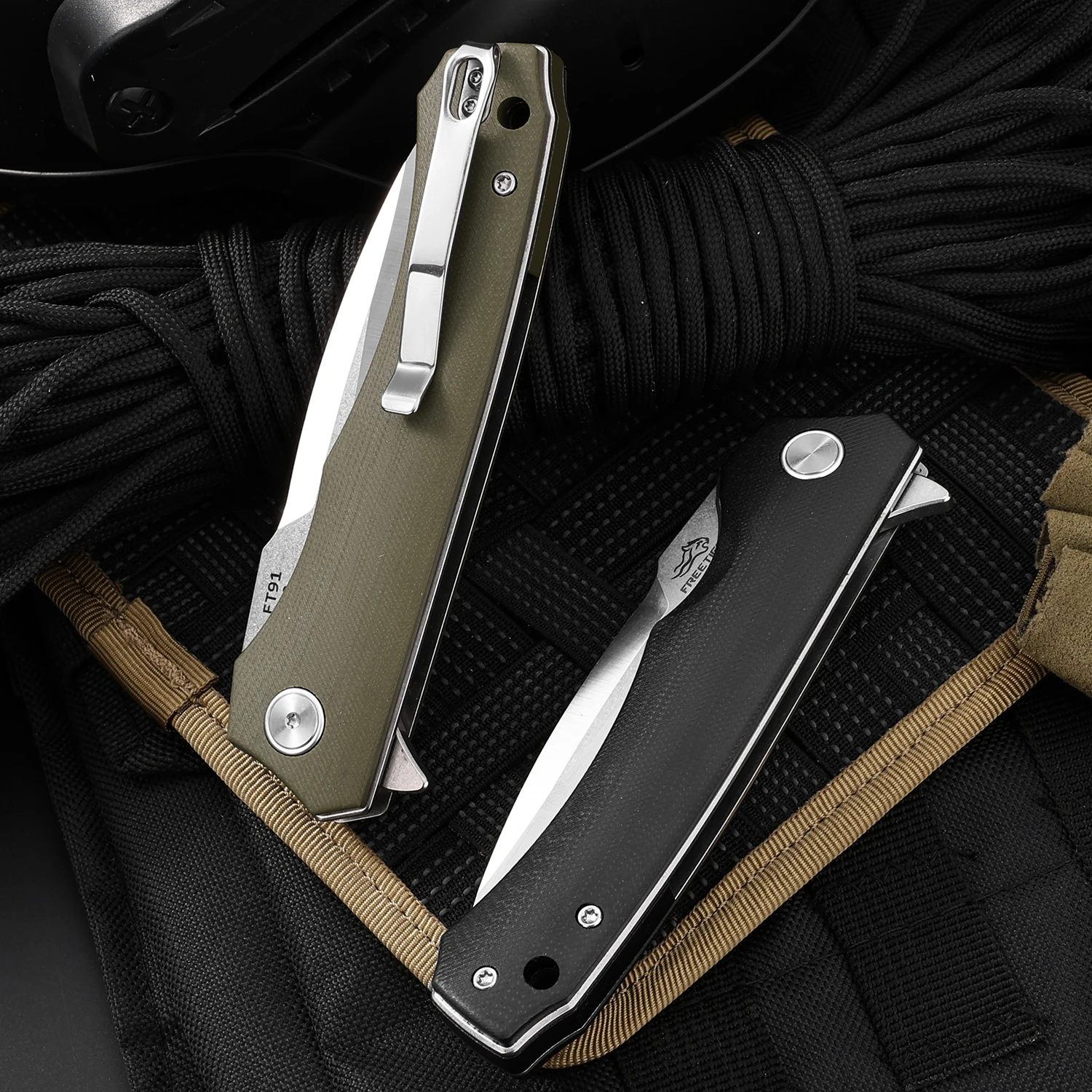 FREETIGER FT91 D2 Blade Folding Pocket Knife Outdoor Camping Survival Knives EDC Hand Tools for Box Cutter - view 4