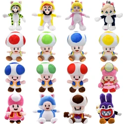 Kawaii Mario Bros Toad Toadette Soft Plush Toys Cute Anime Cat Mario Luigi Princess Peach Rosalina Stuffed Animals Peluche Dolls