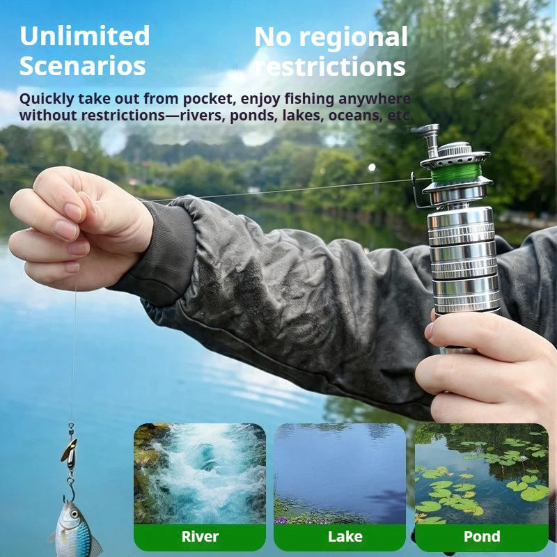

Aluminum Fishing Bait Dispenser Detachable Tackle Box Military Grade Outdoor Survival Gear For Fishing Hooks Swivels Connectors