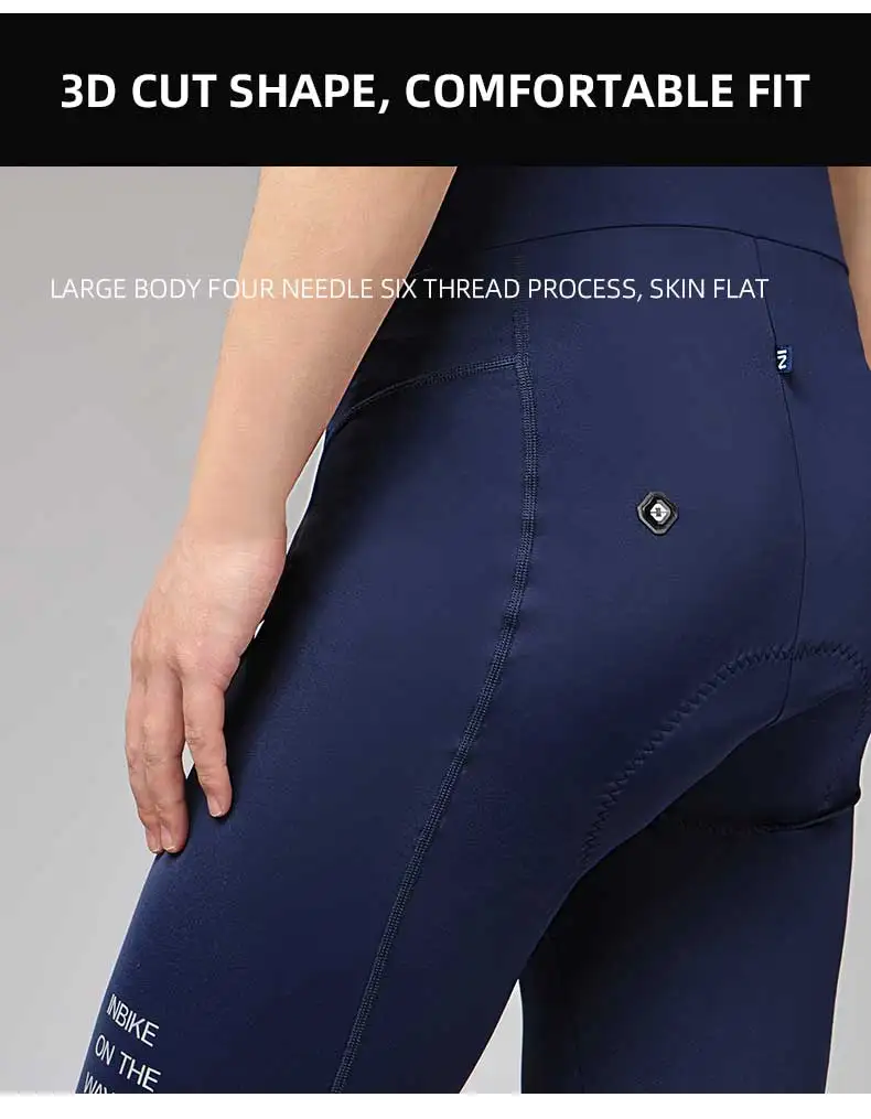 INBIKE Herren-Radlerhose Sommer Atmungsaktiv Schnelltrocknend Fahrrad-Trägerhose Rennrad MTB Fahrradbekleidung – Detail 5