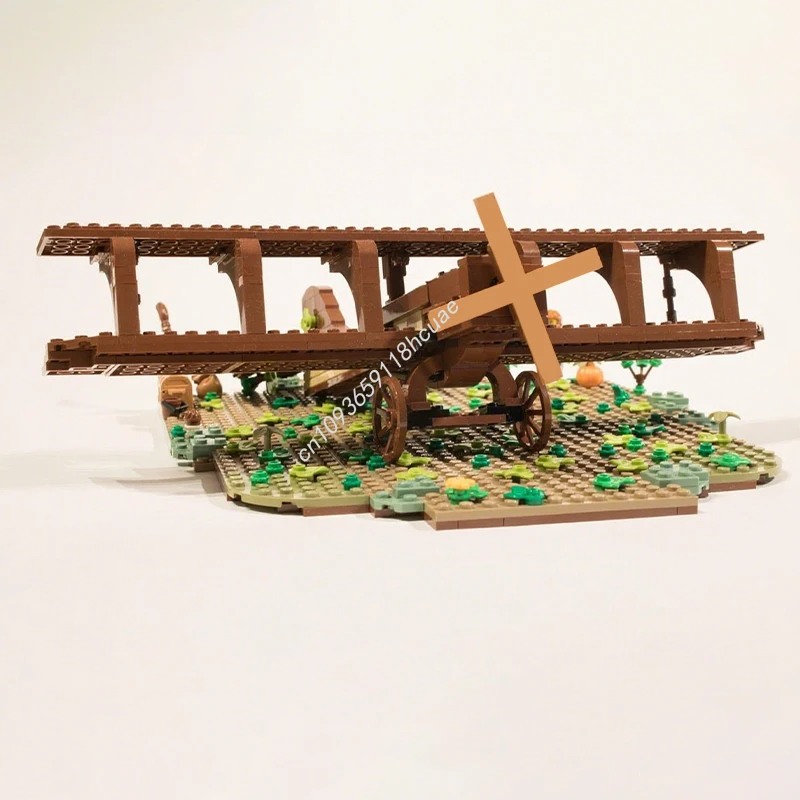 Blocs de construction d'avion en bois MOC, 502 pièces, cadeau de noël, inspire une créativité illimitée pour les constructeurs créatifs, idée d'assemblage, cadeau