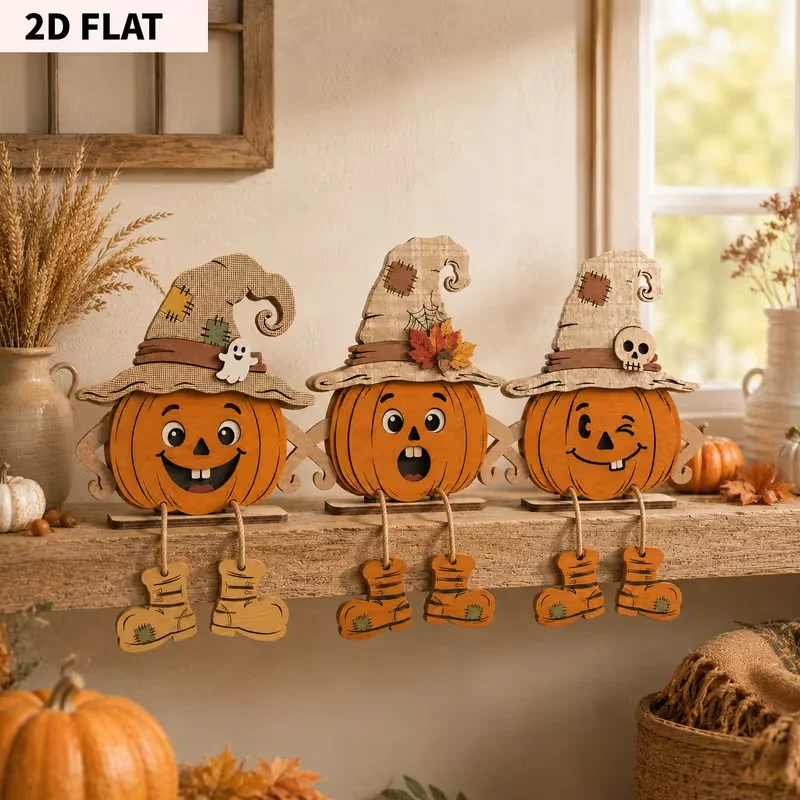 2D plane, three wooden decorative plaques, wall decorations, party decorations, perfect holiday gifts, tabletop decorations