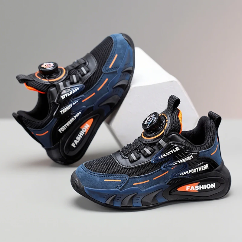 Leichte, atmungsaktive Kinder-Freizeitschuhe für Jungen im Alter von 5–16 Jahren, Sport, Laufen, rutschfest, bequem, flach, für den Außenbereich – Detail 6