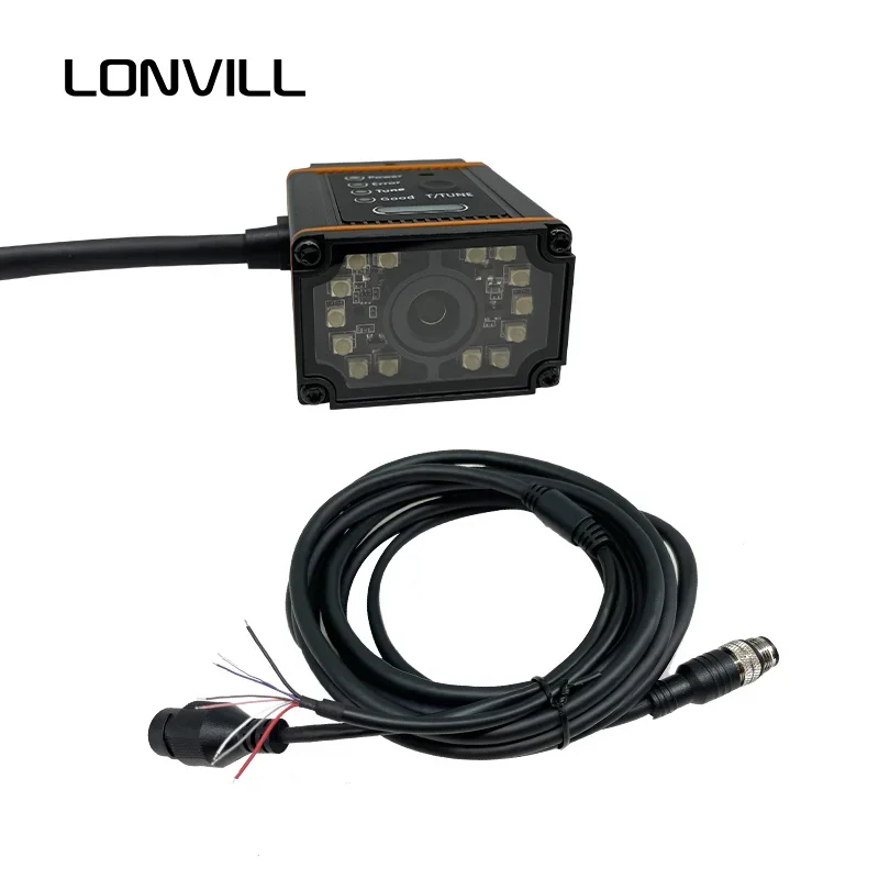 MaiyatangLONVILL Production Line Industrial QR Data Matrix DPM Code Scanner TCP IP Adjustable Focus USB RS232 Ethernet Barcode S