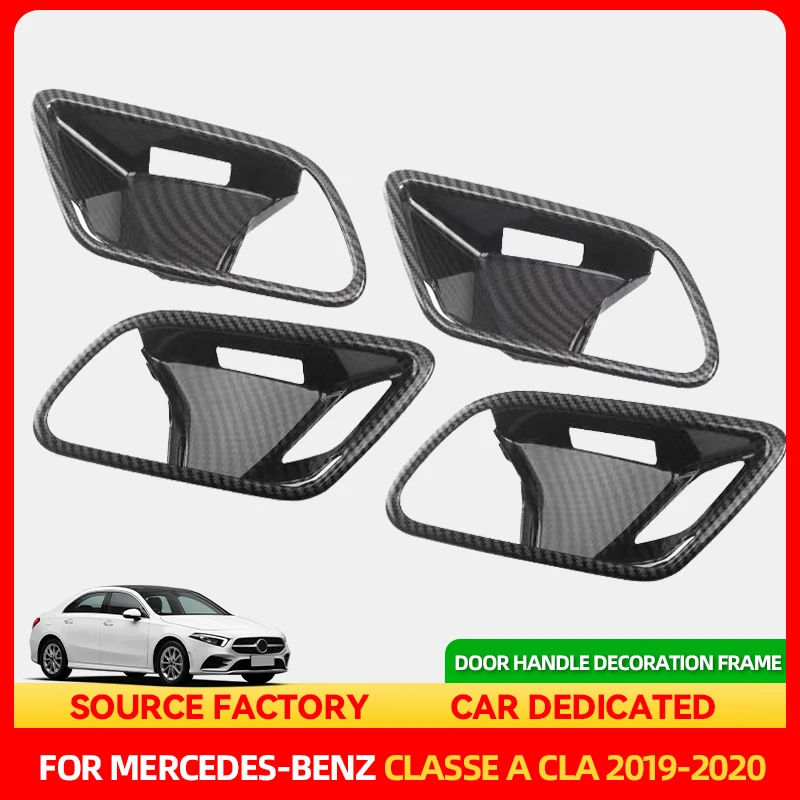 

Стайлинговые молдинги для Mercedes Benz A CLA Class W177 V177 C118 W118 AMG A35/45 CLA35 CLA45 2019 2020, ручка подлокотника двери автомобиля, лук