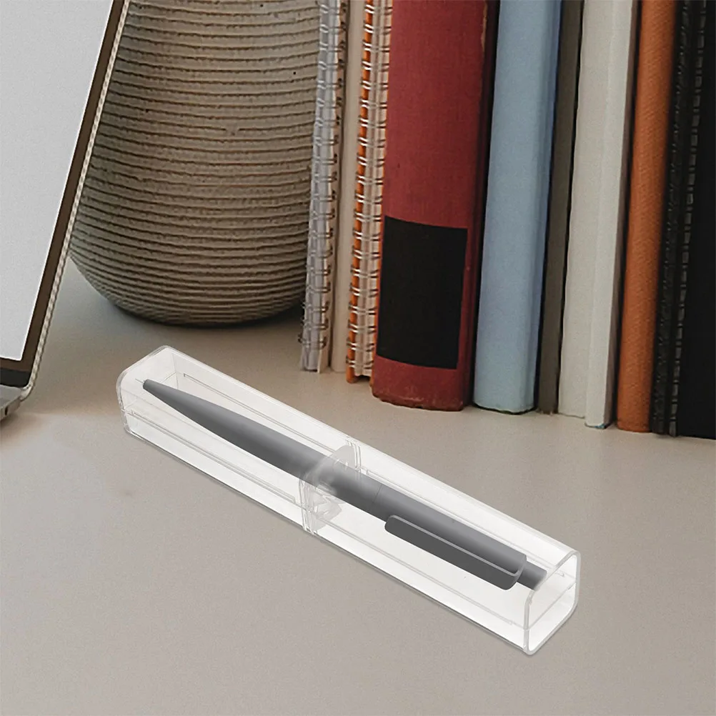 

50 Pcs Pencil Case Storage Cases Clear Display Holders Plastic Pens Fully Transparent for
