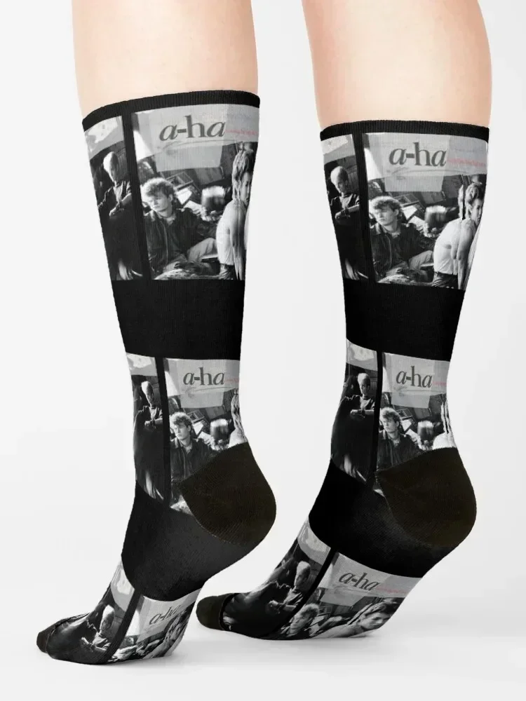 A-Ha Hunting High And Low - Take on Me Gift For Fans, For Men and Women, Gift Halloween Day, Thanksgiving, Christmas Day Socks