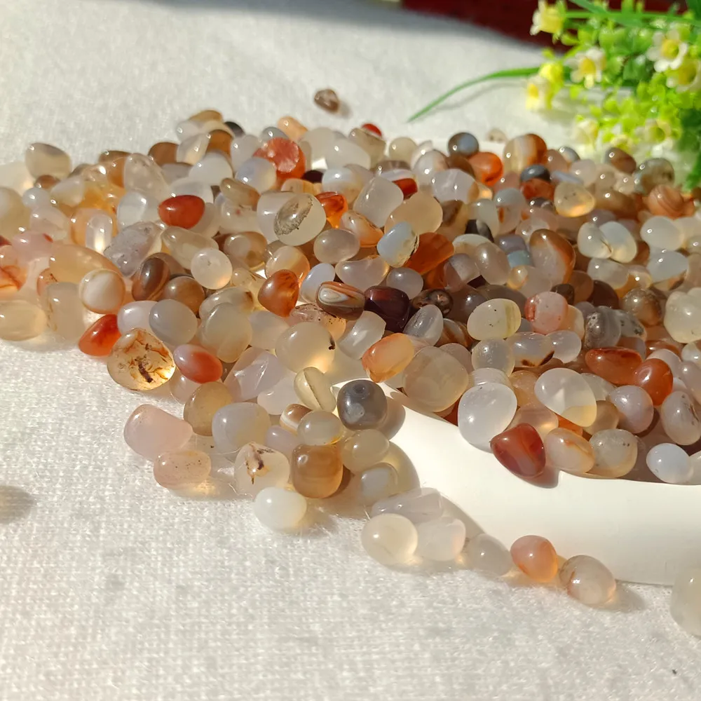 7-10mm Natural agate gravel Gemstone Healing decoration