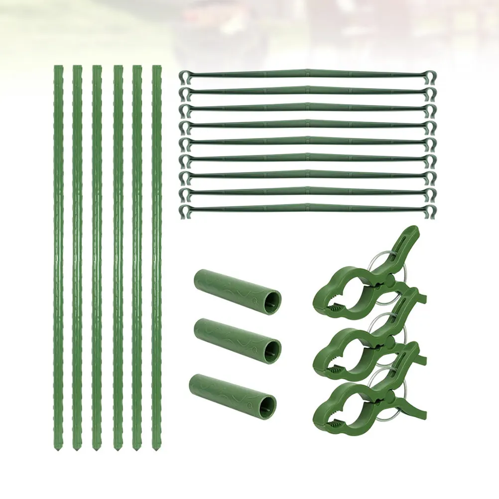 1Set Plant Climbing Frame Combined Type Botany Bracket Reusable Plant Support Flower Stand Gardening Tools Includes 3 Clips 6