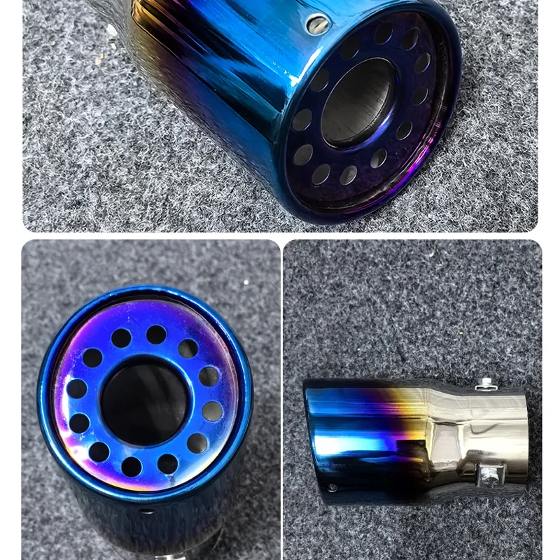 Car Exhaust Muffler Tip for 09-10 RAV Prado Highlander CRV Vitara Pajero Stainless Steel Muffler Tip Pipe Car Exhaust Pipe