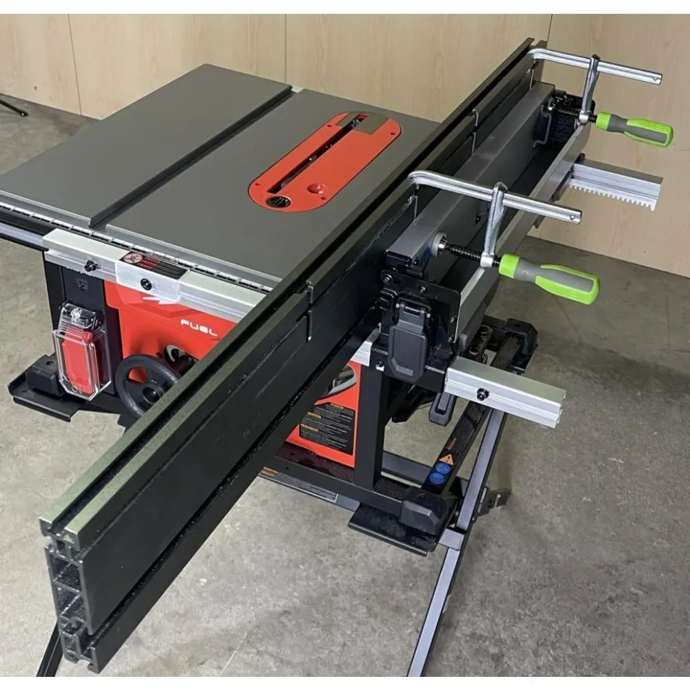 سياج XT XTENDER قابل للتخصيص - نظام سياج منشار طاولة T-Track مع فتحات T متعددة لملحقات النجارة - يناسب المنفذ