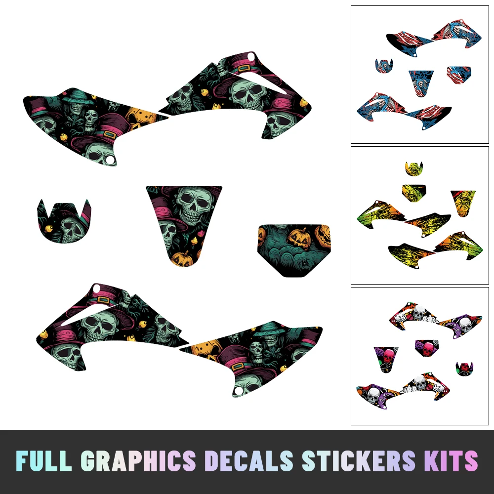 

For Honda CRF Trail 150 230 CRF150F CRF230F 2003 2004 2005 2006 2007 Motocross Graphic Background Decal Sticker Kit