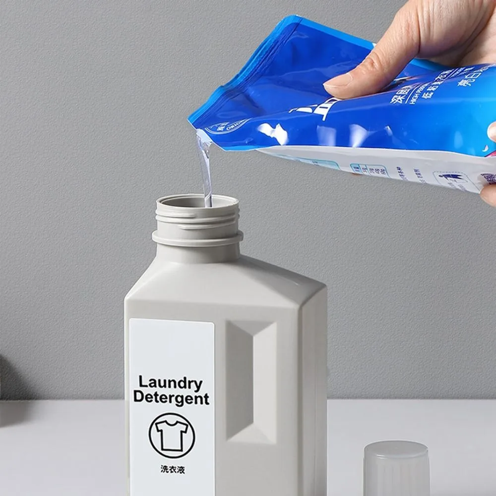 400/600/1000ml Household Laundry Detergent Refillable Detergent Dispenser Bottles Shampoo Shower Storage Container