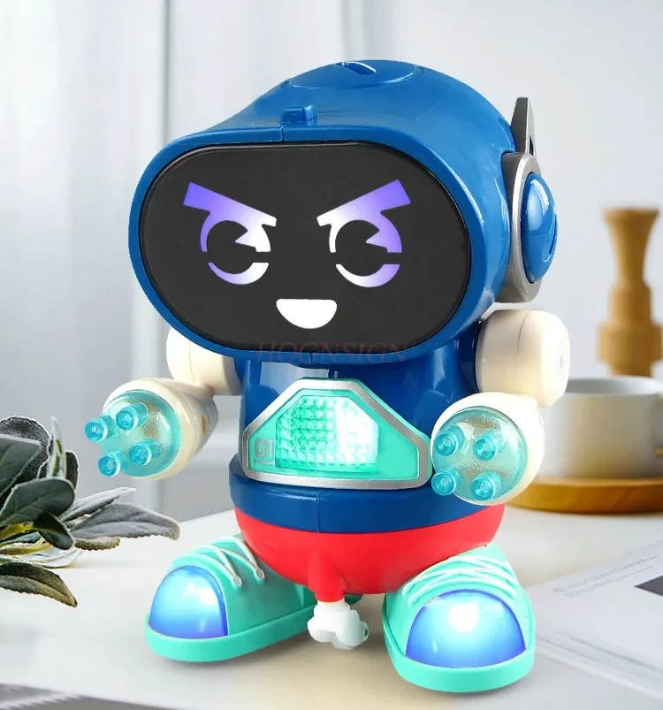 Universal Electric Dance Robot com Luz e Música, Cartoon Swinging Brinquedos, venda quente, novo