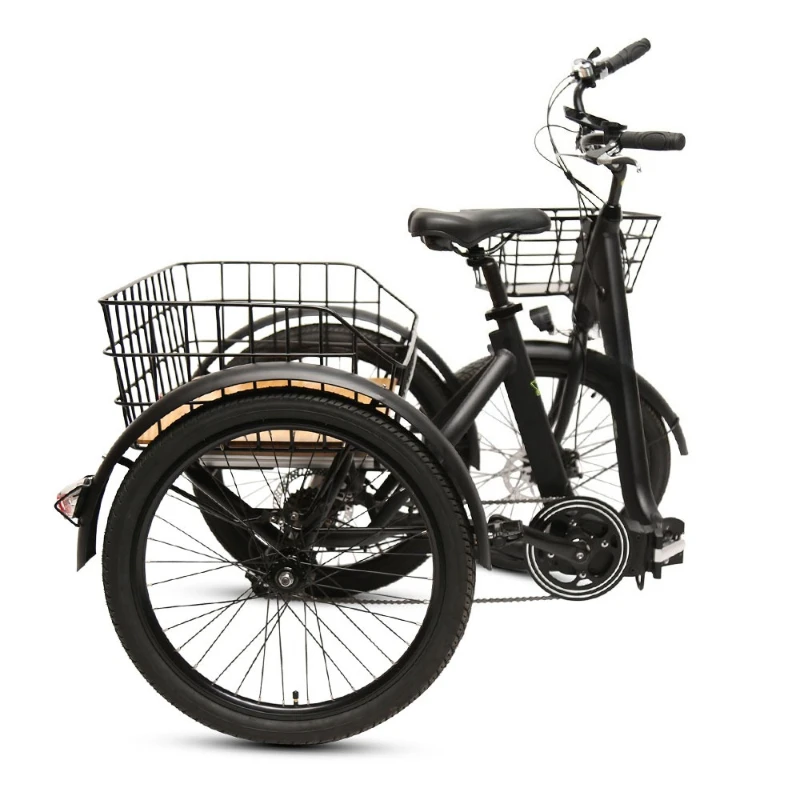 Popular three-wheeled electric bicycle 250W electric bicycle 3-wheeled food delivery family 26-inch electric