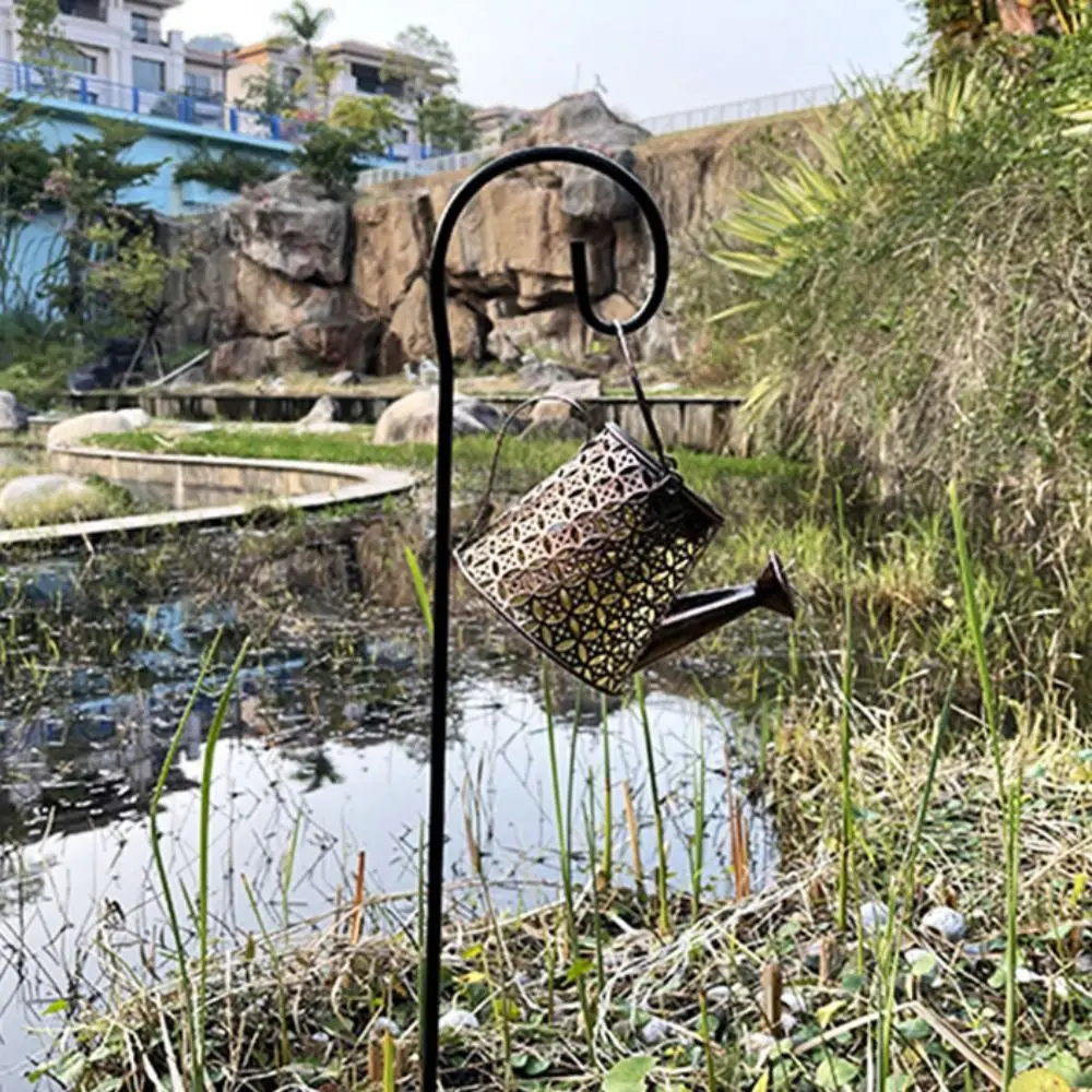 

Durable Metal Shepherd Hook Rust Proof Detachable Iron Bracket Multi-purpose Hanging Hook Courtyard