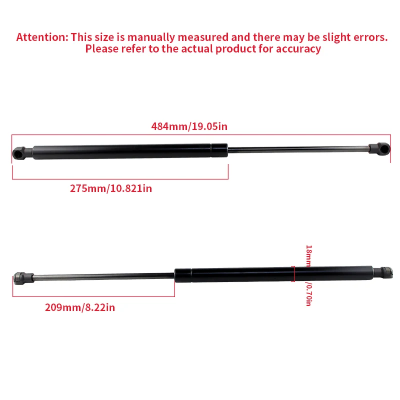 2X 30634580 Rear Tailgate Strut Trunk Boot Support Lift Bar Prop For Volvo XC90 2002-2014 MK1 Car-styling Car Accessories 484MM