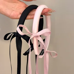 Hair bands for women girl accessories korean headbands bow leading fashion popular cute kawaii sweets kpop new 2024 ribbon Hoop