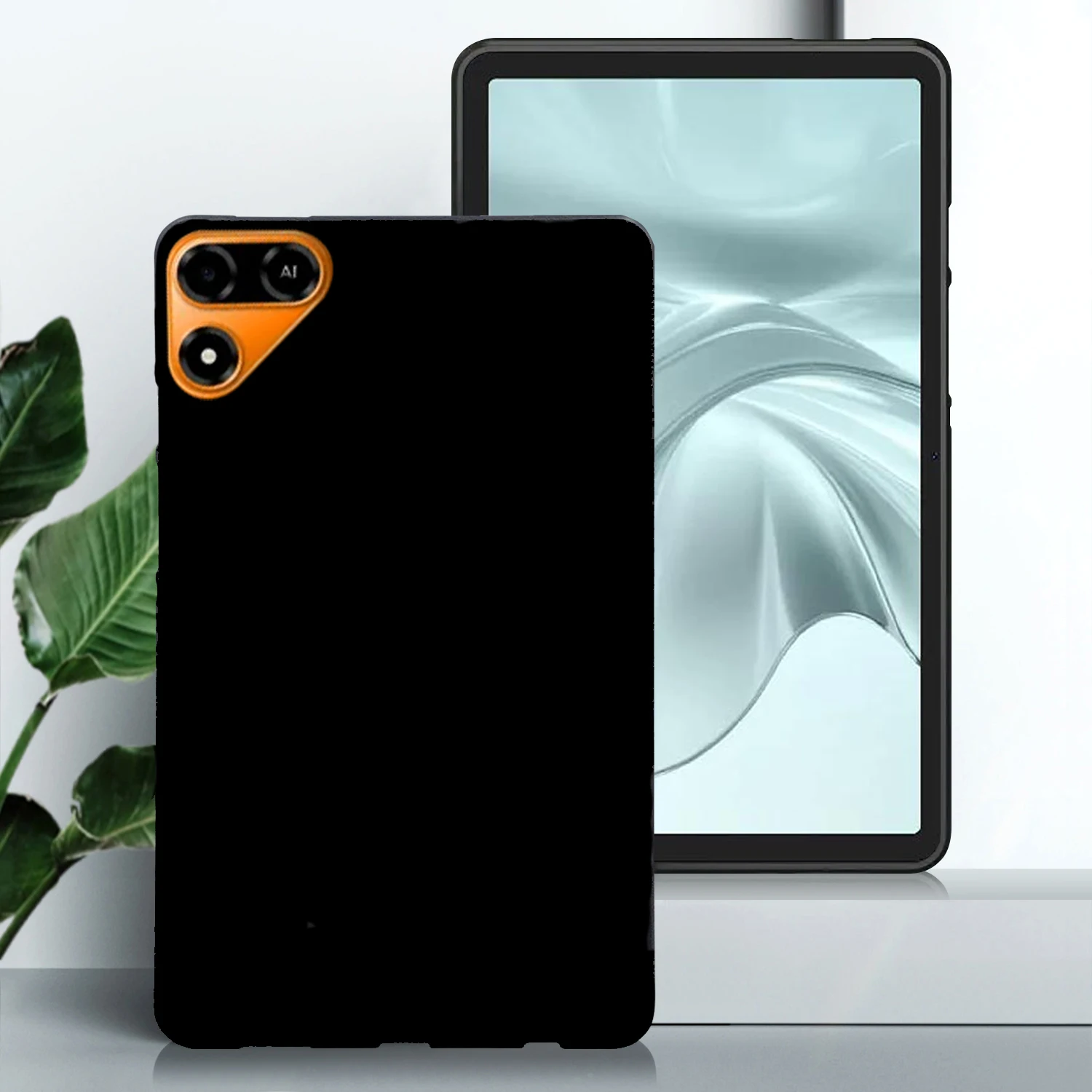 For TECNO Megapad SE2 Case Slim Matte TPU Protective Tablet Cover - Black