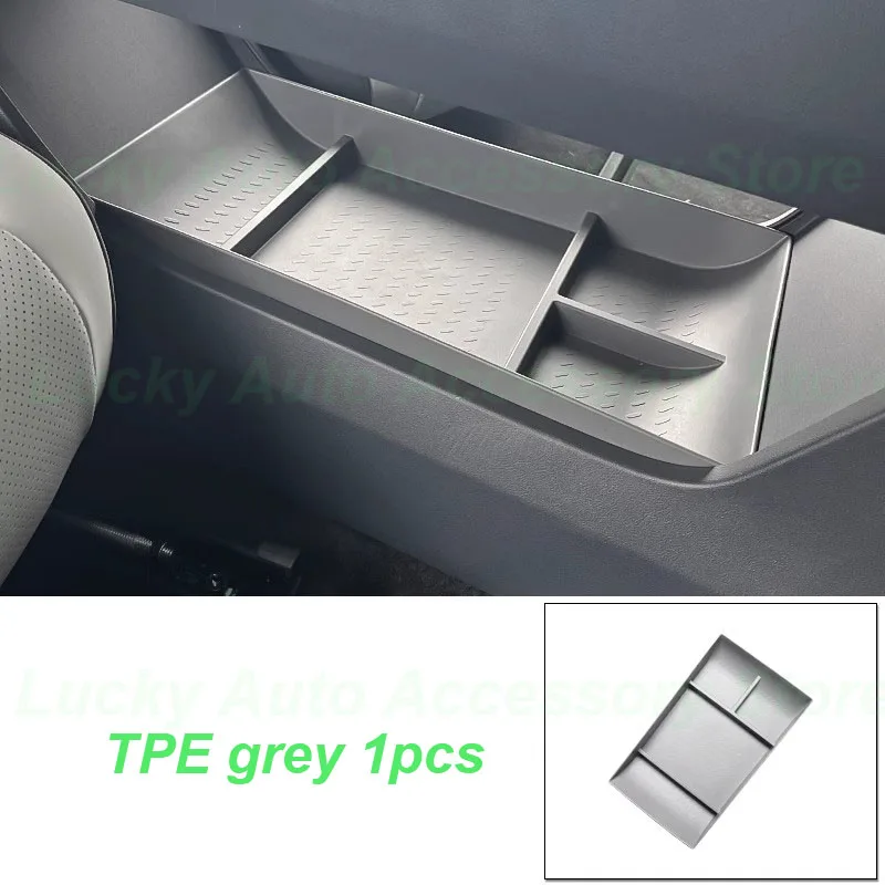 Car Under Center Console Storage Box for Geely Galaxy E8 2024 Under Armrest TPE Storage Box Stowing Tidying Interior Accessories