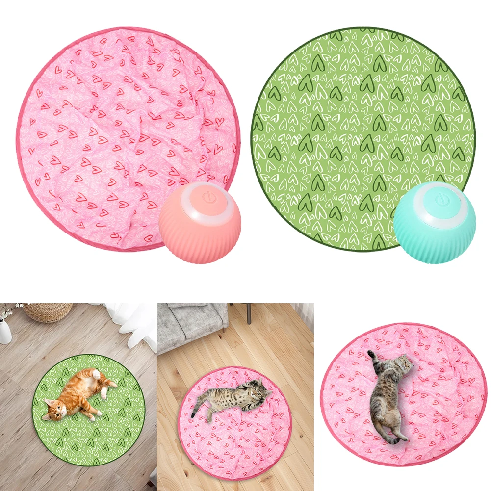 2 In 1 Simulated Cat Hunting Toy USB Charging Interactive Hunting Cat Toy Automatic Rolling Smart Ball for Cat Boredom Relief