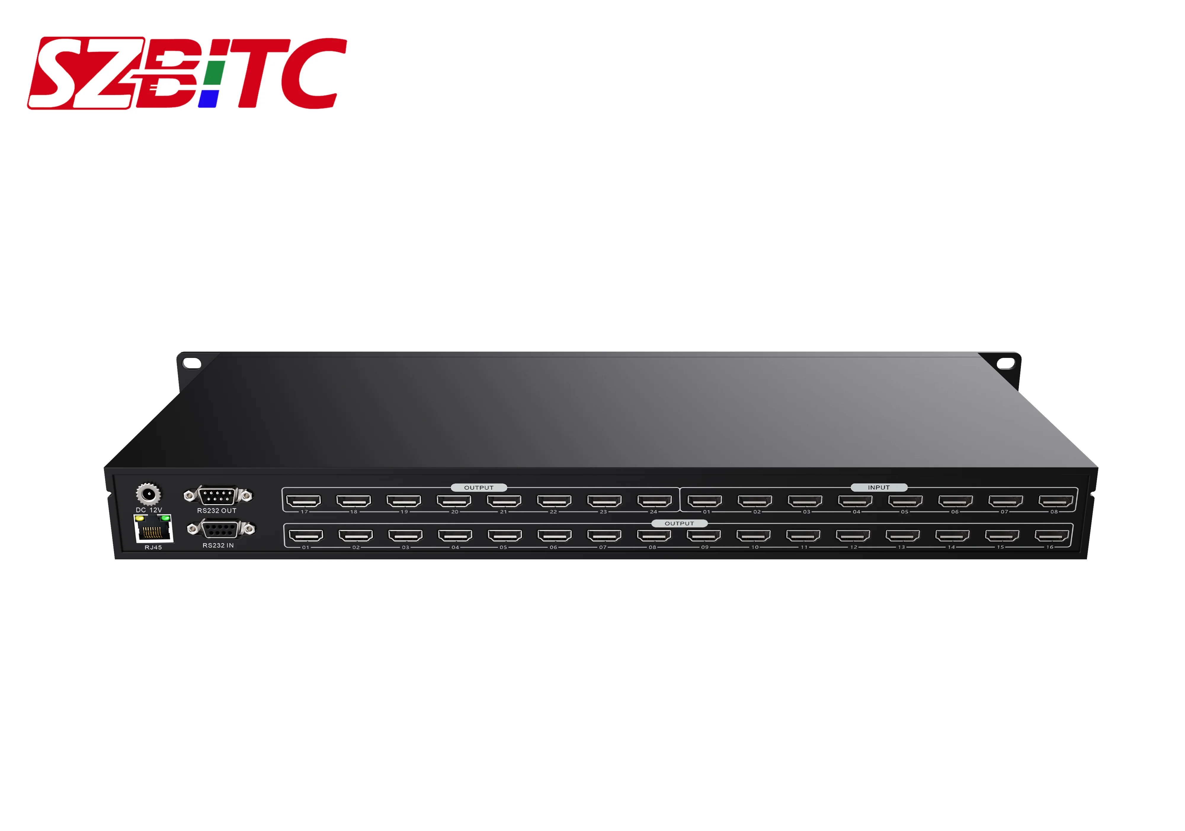 SZBITC  HDMI Matrix Switch 1920x1080@60HZ  8X8 Support HDCP  WEB Control/Cross Platform Control ,with Remote Control