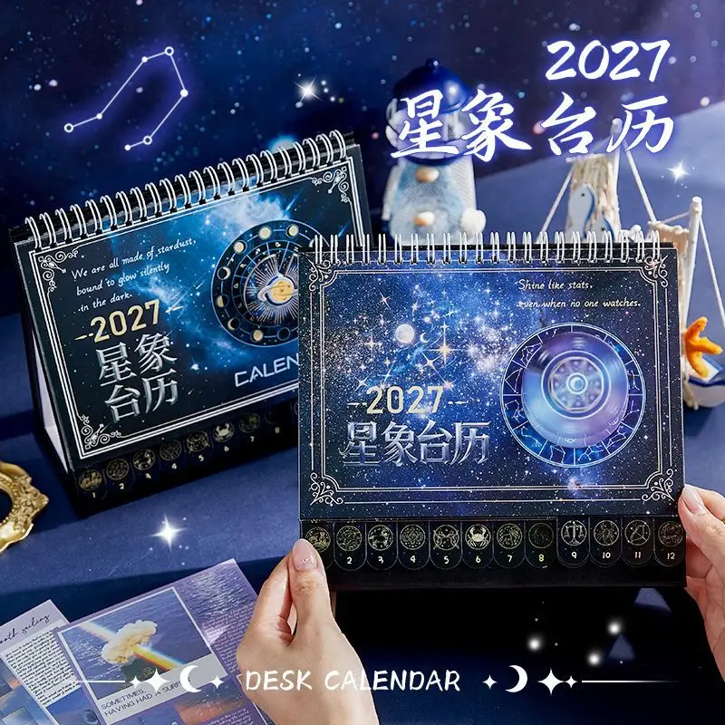 20269-202712-new-celestial-themed-desk-calendar-a-creative-fun-office-ornament-and-multifunctional-self-discipline-tracker