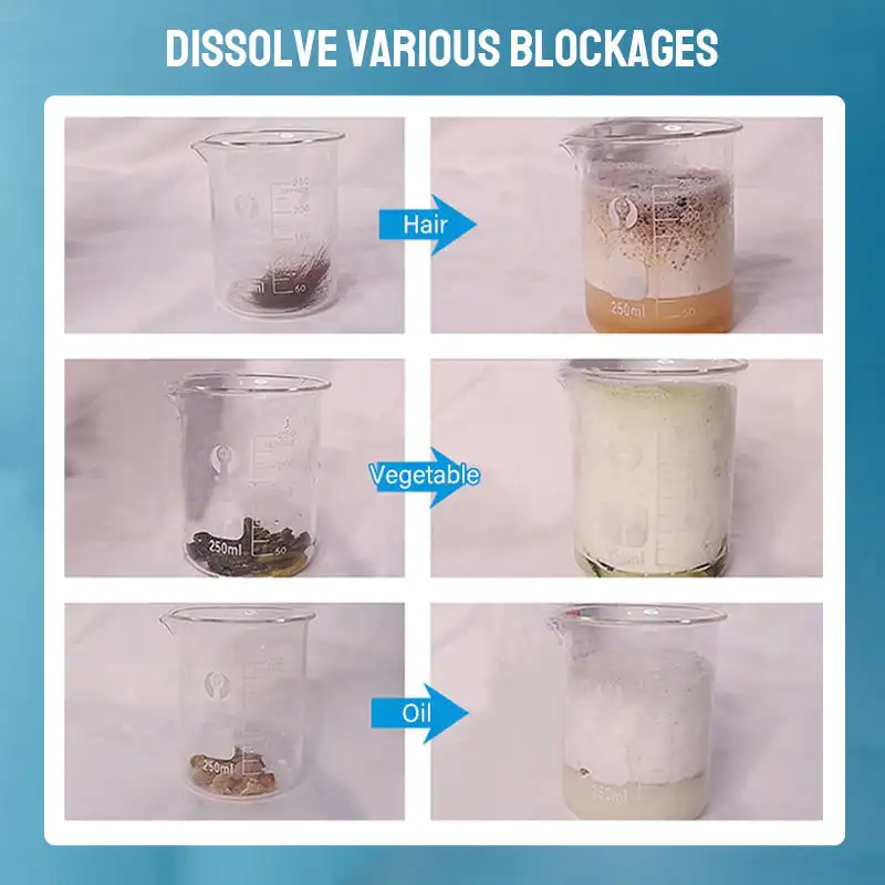 260g Powerful Kitchen Pipe Dredging Agent Dredge Deodorant Toilet Sink Drain Cleaner Sewer Fast Cleaning Tools image 5