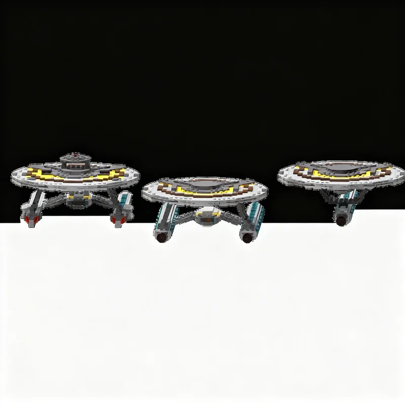 4605pcs MOC California Class Starship Variants Smooth Edition Space Model Toy Building Blocks Construction Christmas Gifts DIY