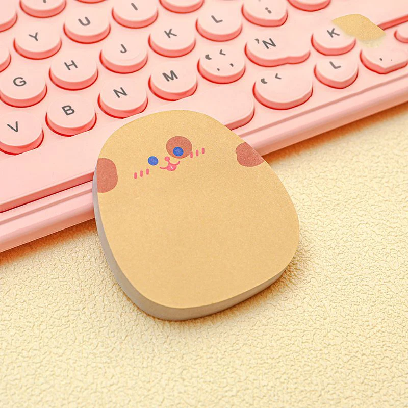 1 Piece Lytwtw\'s Stationery School Supplies Cartoon Candy Color Sticky Notes Memo Pad Office Self-Adhesive Sticker