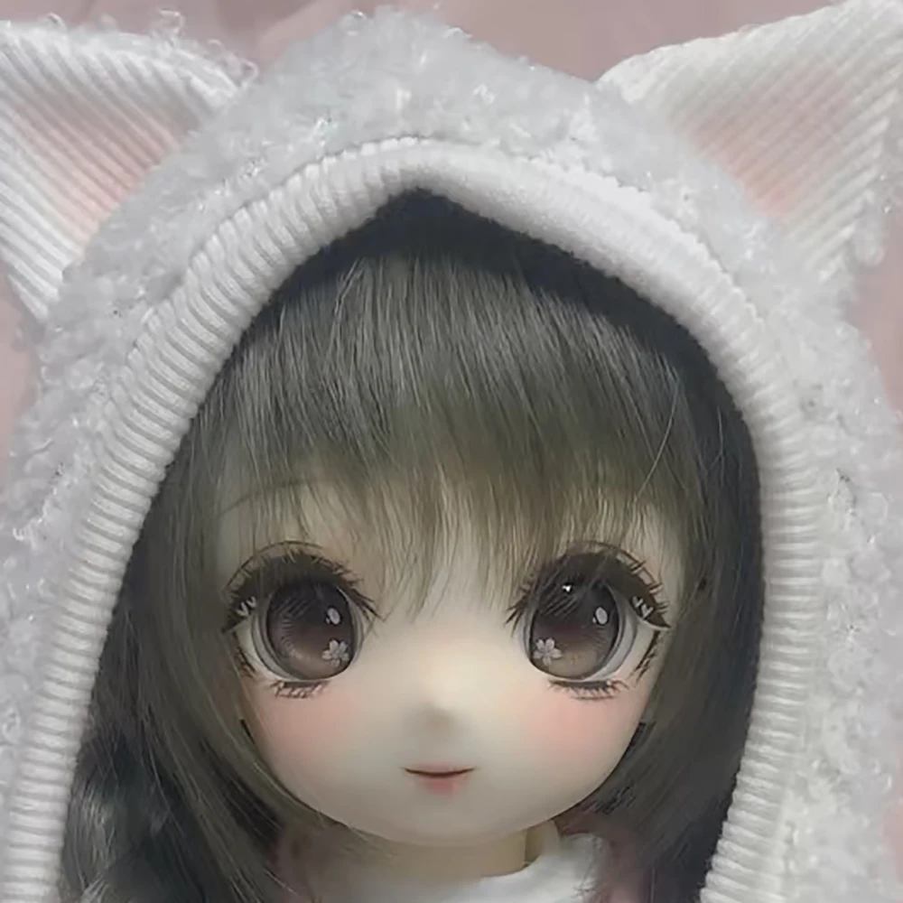 

1/4 BJD Doll Head Head No Makeup Resin Material Anime Head Smile DIY Doll Accessories No Makeup Doll Head