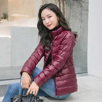 Women Spring Jacket Fashion Short Ultra Lightweight Packable Puffer Coats 15 Colors Female Down Warm Korean Slim Fit Parkas 5XL 3