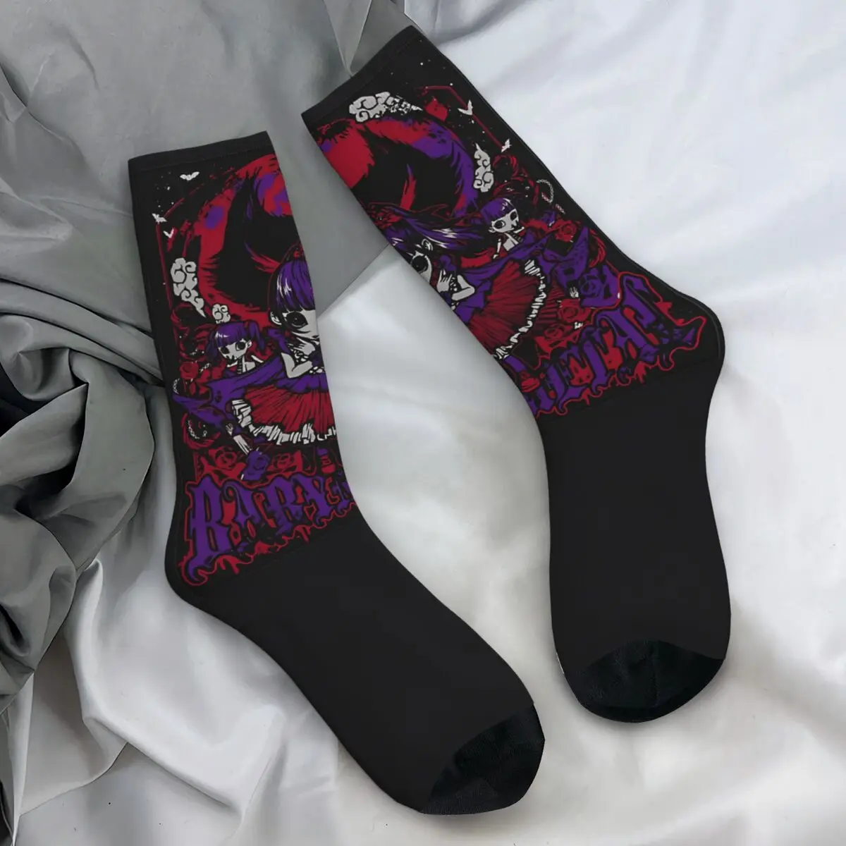 Babymetal Is A Japanese Kawaii Metal Band Horizon Socks Vintage Stockings Men's Soft Running Socks Autumn Design Non Skid Socks