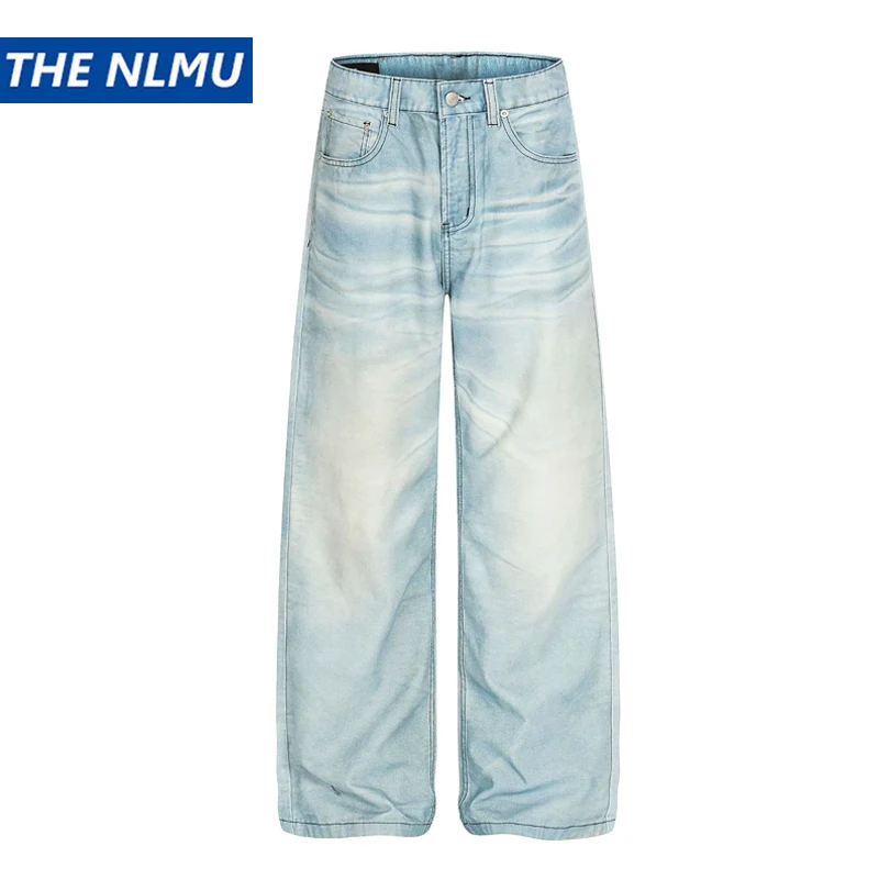 

Мужские винтажные джинсы 2026: повседневные, прямые, из выстиранного денима, в стиле стритвир и хип-хоп, дизайнерские брюки