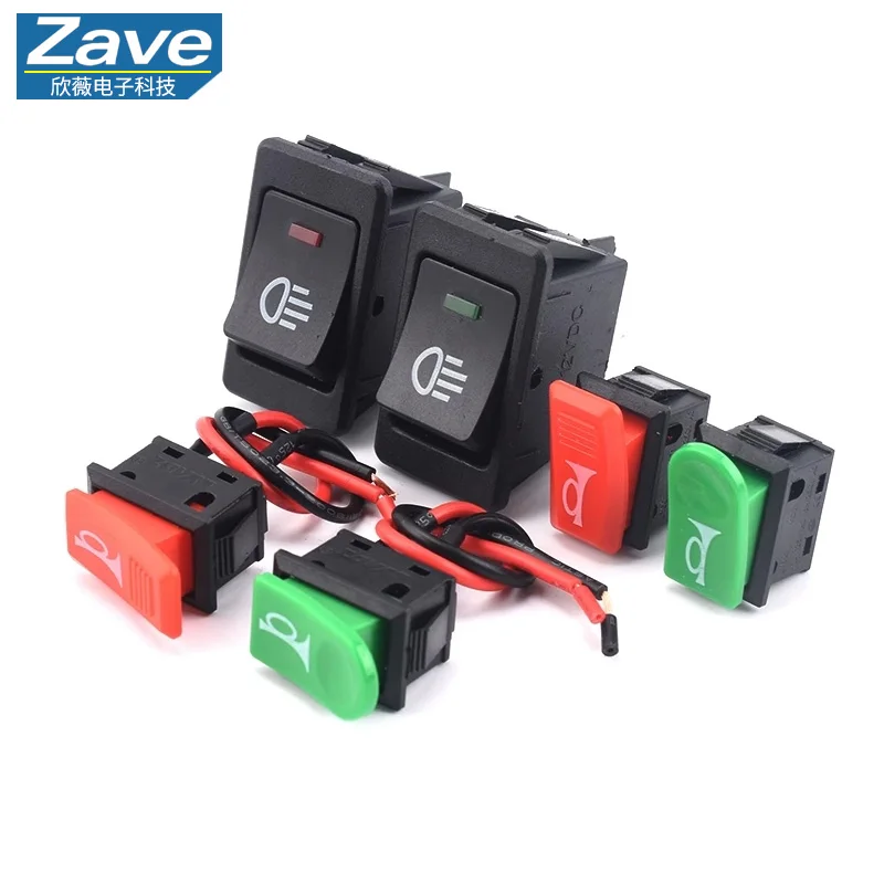 Electric vehicle horn, fog light, car and motorcycle horn, modified button, rocker switch, reset small switch with wire。