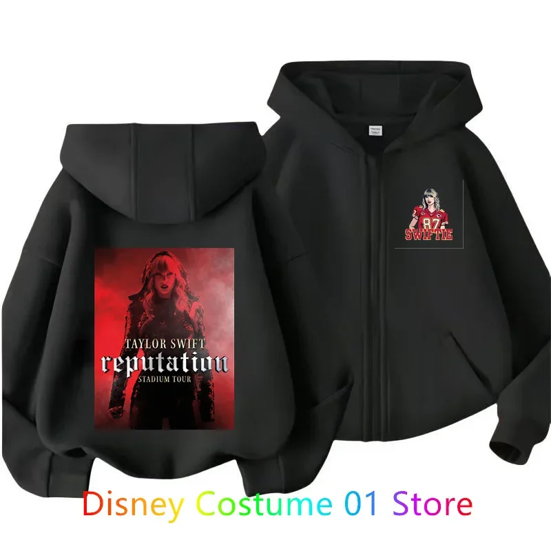 Children zipper Hoodie Sets 2Pcs Taylor The Eras Tour Hoodies Midnight Album Swift Print Sweatshirt Fleece Top Gift Kids Clothes