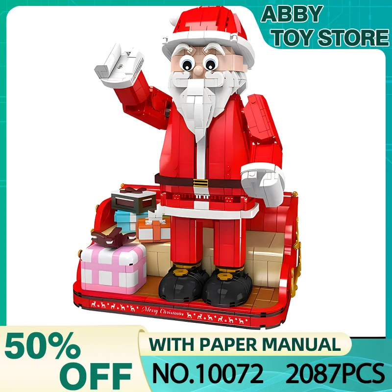 

MOULD KING 10072 MOC The Santa Claus Christmas Decoration 2087pcs Building Blocks Bricks Puzzle Toy Christmas Gifts For Kids