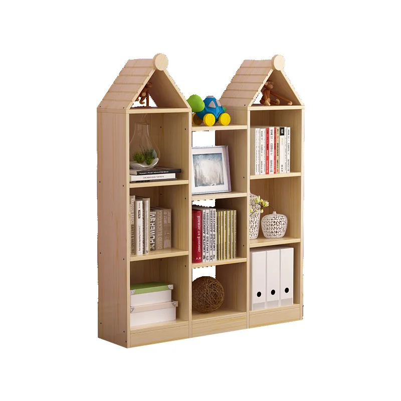 

Simple modern solid wood combination children's bookshelf castle bookshelf shelf display cabinet can be ordered bookcase