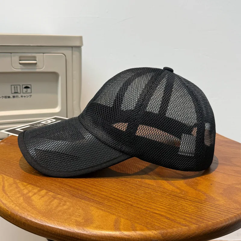 Sommer-Baseballkappe mit Hohlem Rand und Atmungsaktivem Vollnetz, Unisex, Verstellbarer Sonnenhut für Outdoor-Aktivitäten – Detail 5