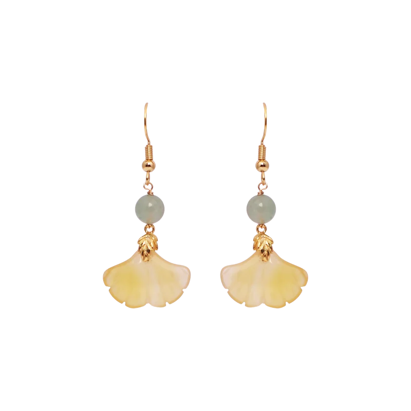 

Unique earrings, new Chinese style, square and round face temperament, niche design sense, with cheongsam earrings.