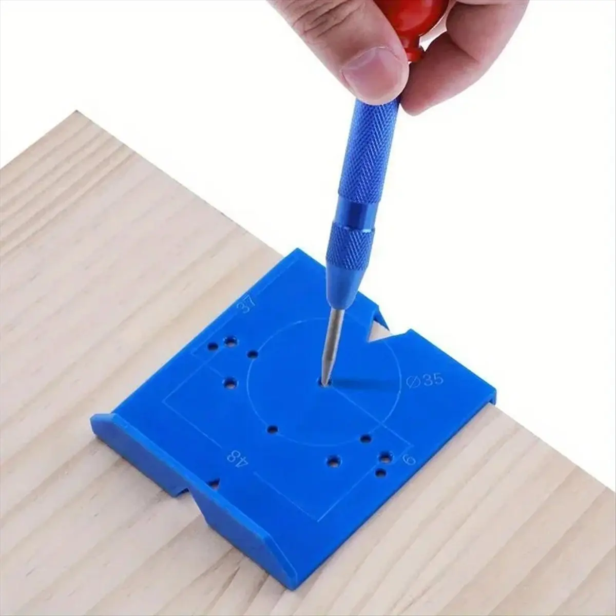 HOME USE-A Hidden Hinge Fixture - Precise Locking Hinge Drilling Guide Hole Punch Locator Woodworking Tool