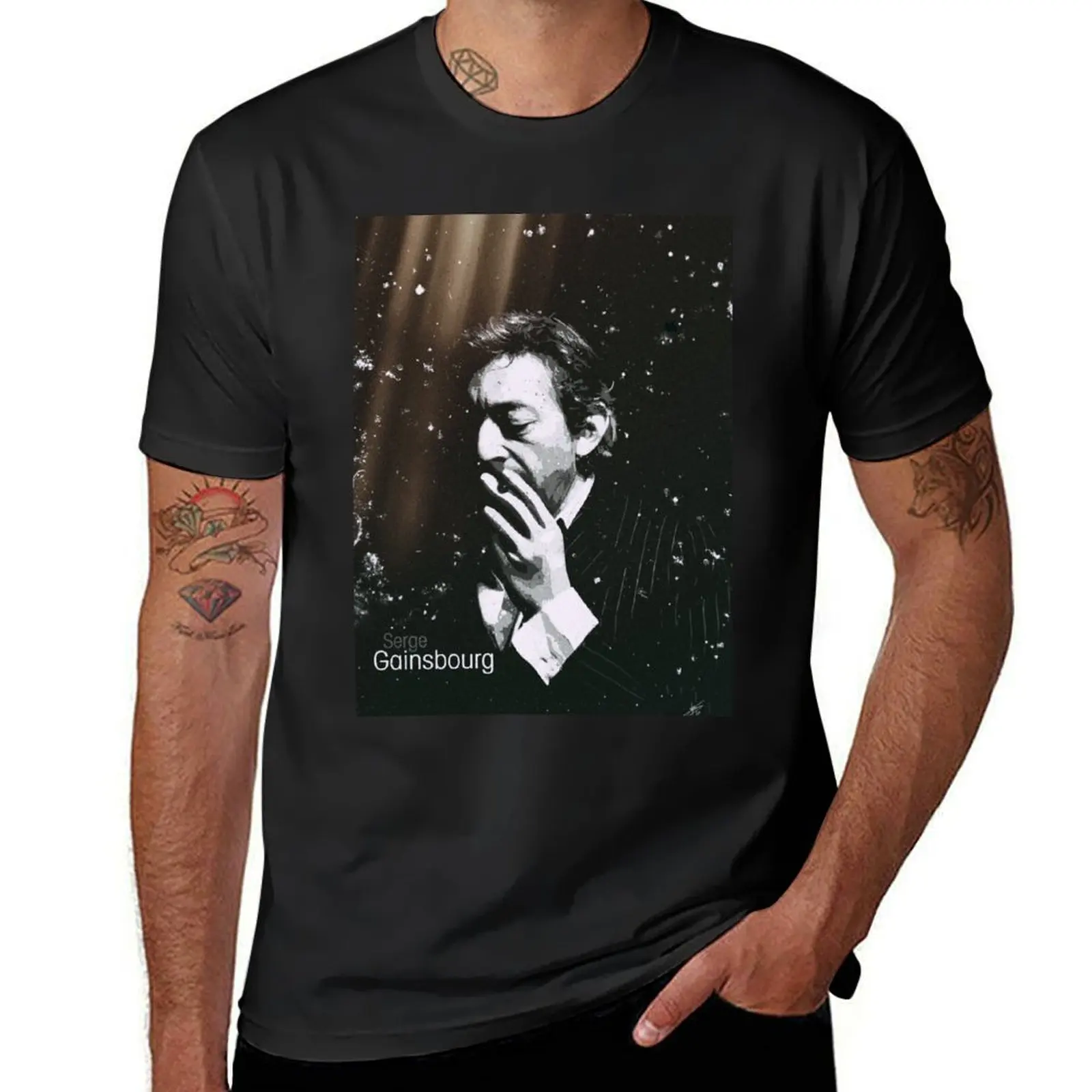 Serge Gainsbourg artist portrait T-Shirt customs new edition mens champion t shirts