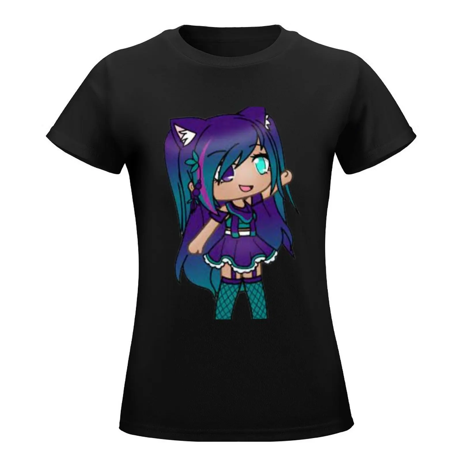 gacha life T-Shirt quick drying female customs design your own blacks t shirts for Womens