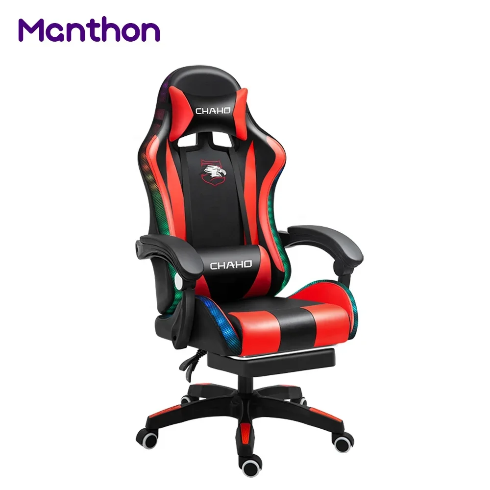 YYHCWholesale In Stock Hot Sale Gaming Chair with RGB Light Speakers And Massage